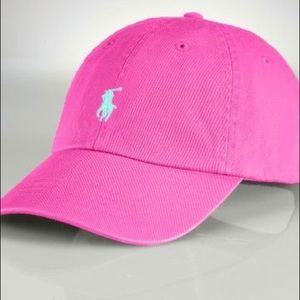 pink polo hat